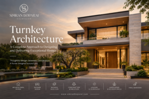 Turnkey Architecture for a luxury home by Simran Boparai Archtelier